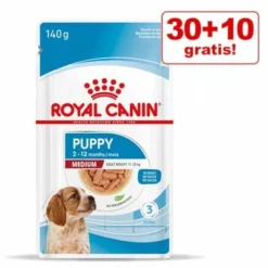30 + 10 / 36 + 12 Gratis! 40 X 140 G / 48 X 85 G Royal Canin -ZOOPLUS Verkäufe rc spt wet mediumpuppy mv 3 de de 0 4