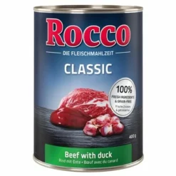 Sparpaket Rocco Classic 12 X 400 G -ZOOPLUS Verkäufe rocco classic beefduck 400g 1000x1000 3