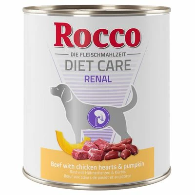 Rocco Diet Care Renal Rind Mit Hühnerherzen & Kürbis 800 G 3 Rocco Diet Care Renal Rind Mit Hühnerherzen & Kürbis 800 G