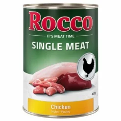 Sparpaket Rocco Single Meat 24 X 400 G 11 Sparpaket Rocco Single Meat 24 X 400 G -ZOOPLUS Verkäufe rocco nf singlemeat 400g chicken 1000x1000 1 5 1