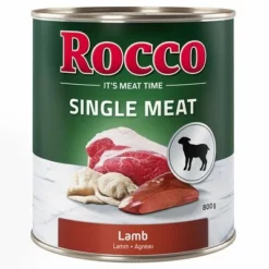Sparpaket Rocco Single Meat 24 X 800 Gneu -ZOOPLUS Verkäufe rocco nf singlemeat 800g lamb 1000x1000 8 2