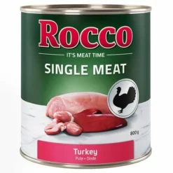 Sparpaket Rocco Single Meat 24 X 800 Gneu -ZOOPLUS Verkäufe rocco nf singlemeat 800g turkey 1000x1000 6 2