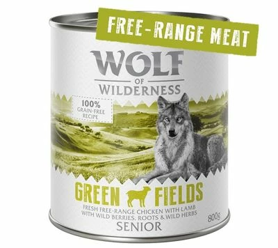 Wolf Of Wilderness Senior "Freiland-Fleisch" 6 X 800 G 3 Wolf Of Wilderness Senior "Freiland-Fleisch" 6 X 800 G