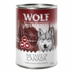 Wolf Of Wilderness "The Taste Of" 6 X 400 G -ZOOPLUS Verkäufe wow 400g tasteof canada front 1000x1000 6
