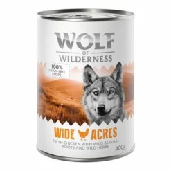 Sparpaket Wolf Of Wilderness Adult 24 X 400 G - Single Protein -ZOOPLUS Verkäufe wow classic wide acres chicken front 400g 1000x1000 5
