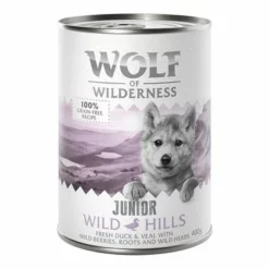 Sparpaket Little Wolf Of Wilderness Junior 24 X 400 G - Duo-Protein -ZOOPLUS Verkäufe wow classic wild hills junior duck front 400g 1000x1000 5