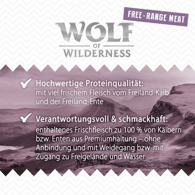 Sparpaket 12 X 800 G Wolf Of Wilderness SENIOR "Freiland-Fleisch" 7 Sparpaket 12 X 800 G Wolf Of Wilderness SENIOR "Freiland-Fleisch" – Bild 5