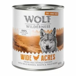 Wolf Of Wilderness 6 X 800 G - "Freiland-Fleisch" Single Protein 18 Wolf Of Wilderness 6 X 800 G - "Freiland-Fleisch" Single Protein -ZOOPLUS Verkäufe wow freerange wideacres 800g 1000x1000 1 9