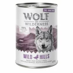 Wolf Of Wilderness 6 X 400 G - "Freiland-Fleisch" Single Protein -ZOOPLUS Verkäufe wow freerange wildhills 400g 1000x1000 7