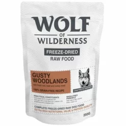 Wolf Of Wilderness "Gusty Woodlands" Rind, Kabeljau & Truthahn 17 Wolf Of Wilderness "Gusty Woodlands" Rind, Kabeljau & Truthahn -ZOOPLUS Verkäufe wow freezedried gusty woodlands 250g 1000x1000 8