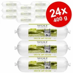 Sparpaket Wolf Of Wilderness Adult 24 X 400 G - Wurst
