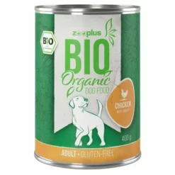 Sparpaket Zooplus Bio Adult 12 X 400 G -ZOOPLUS Verkäufe zooplus bio dog adult chicken 1000x1000 400g 4